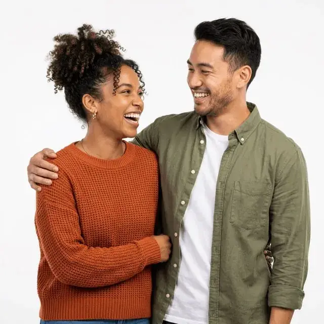 Couple using Menta Social app to meet non-monogamous matches